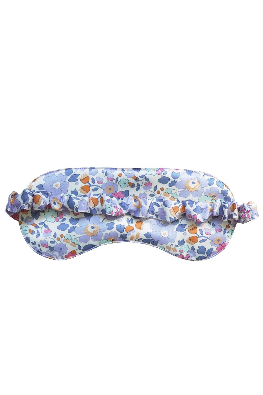 Liberty Floral patterned eye mask on a white background