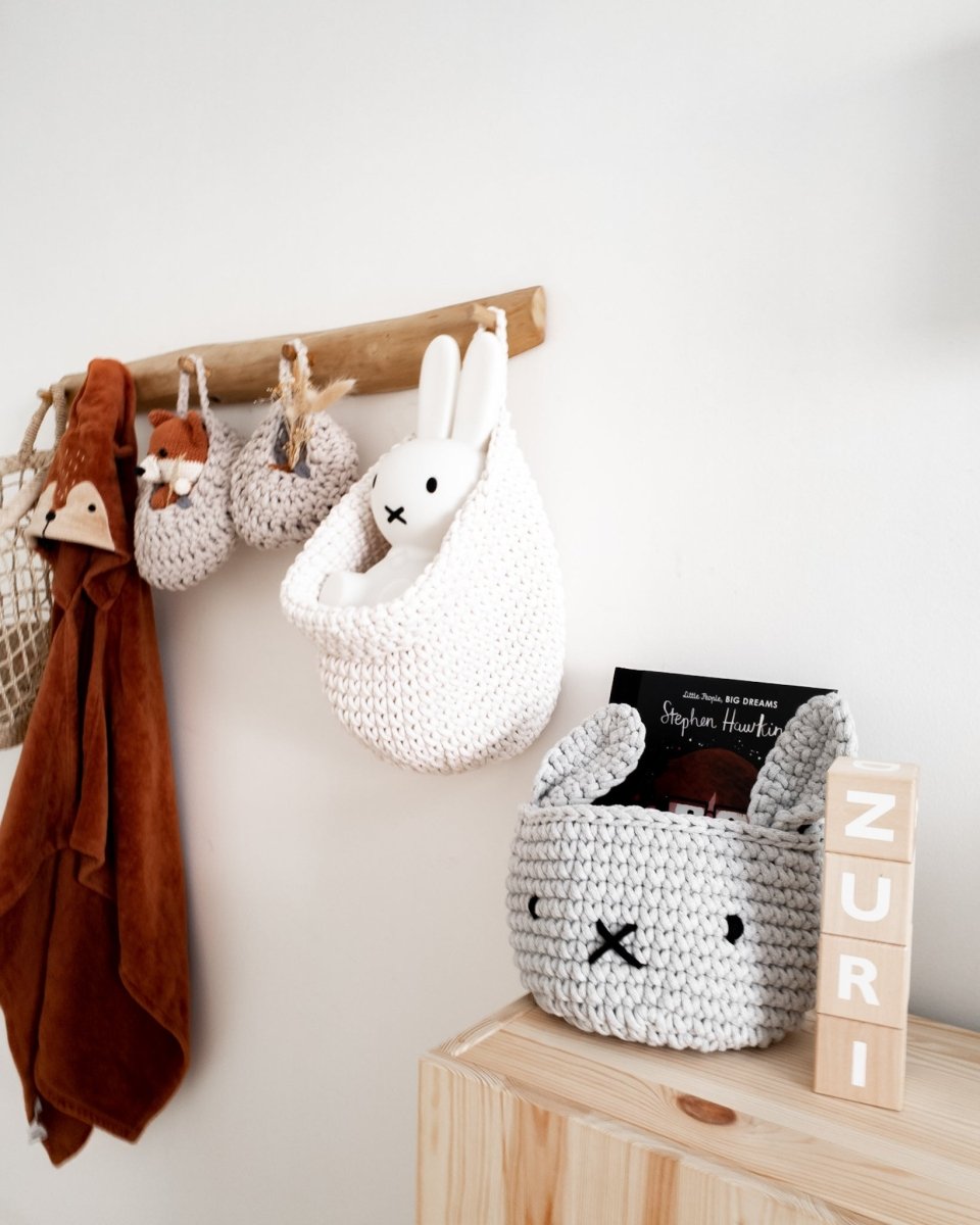 Bunny Basket - Light Grey