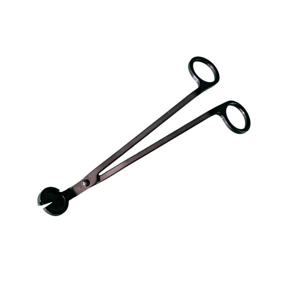 black stainless steel wick trimmer