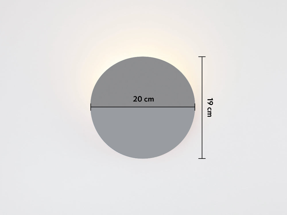 Charcoal grey diffuser wall light dimensions and measurements