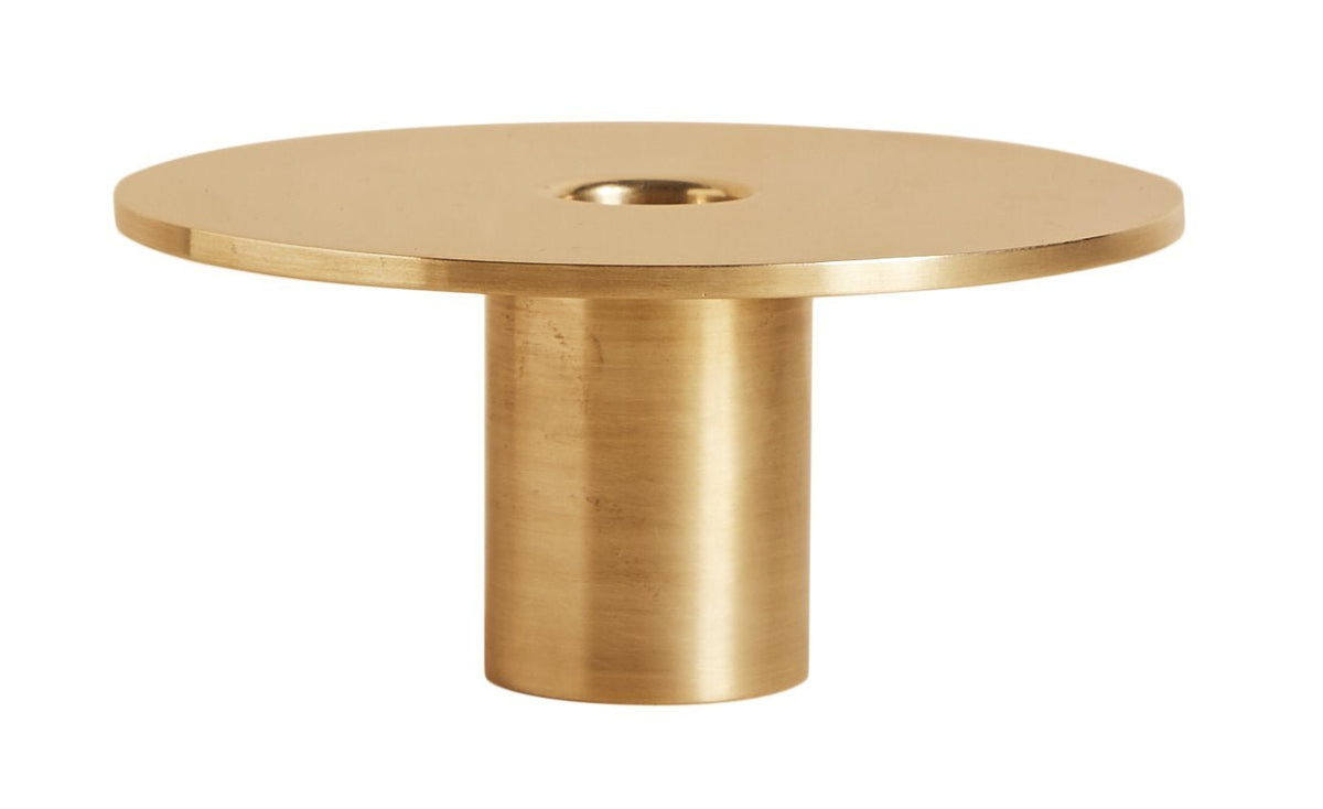 Eclipselarge brushed taper candle holder