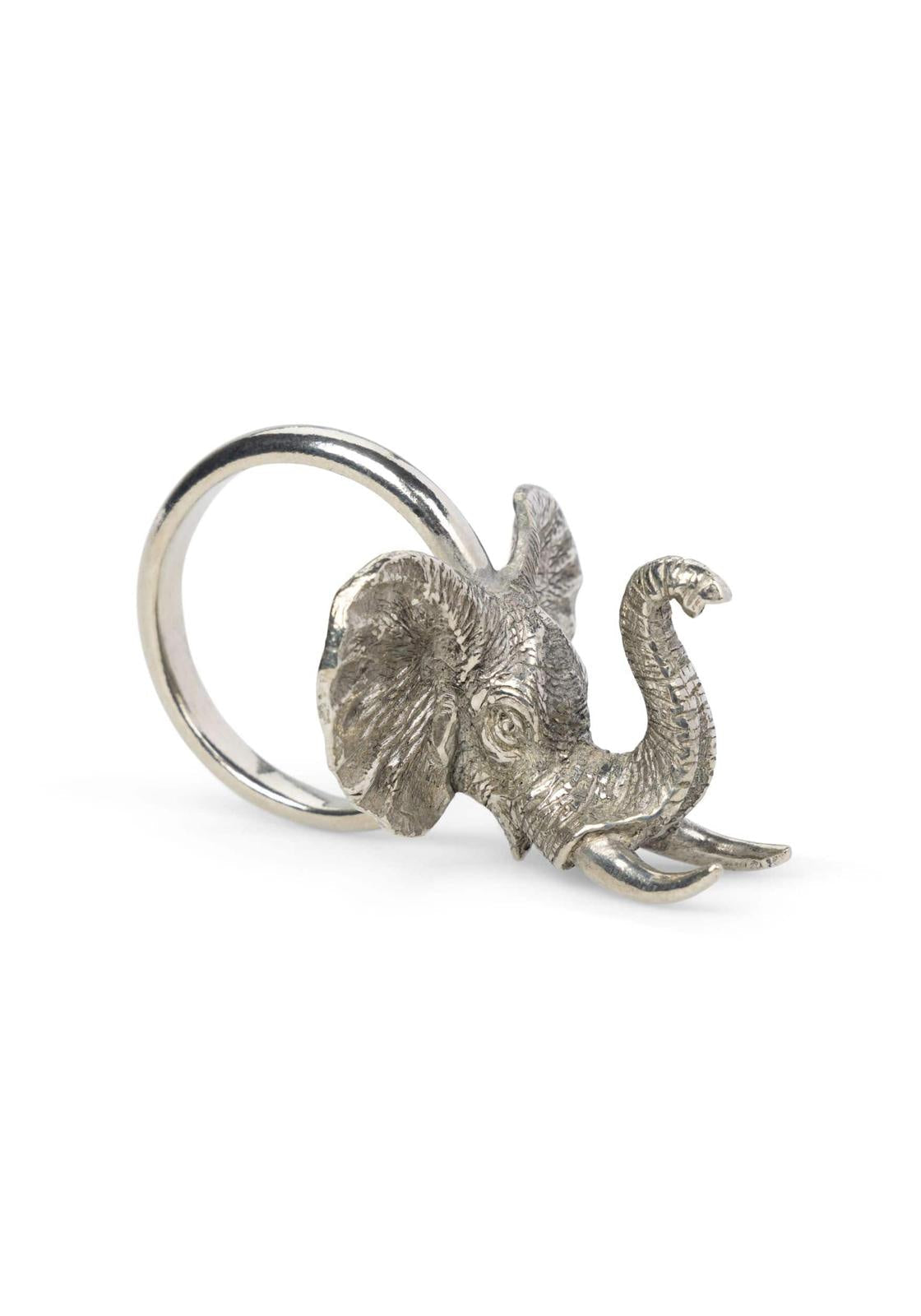 Pewter Napkin ring elephant 