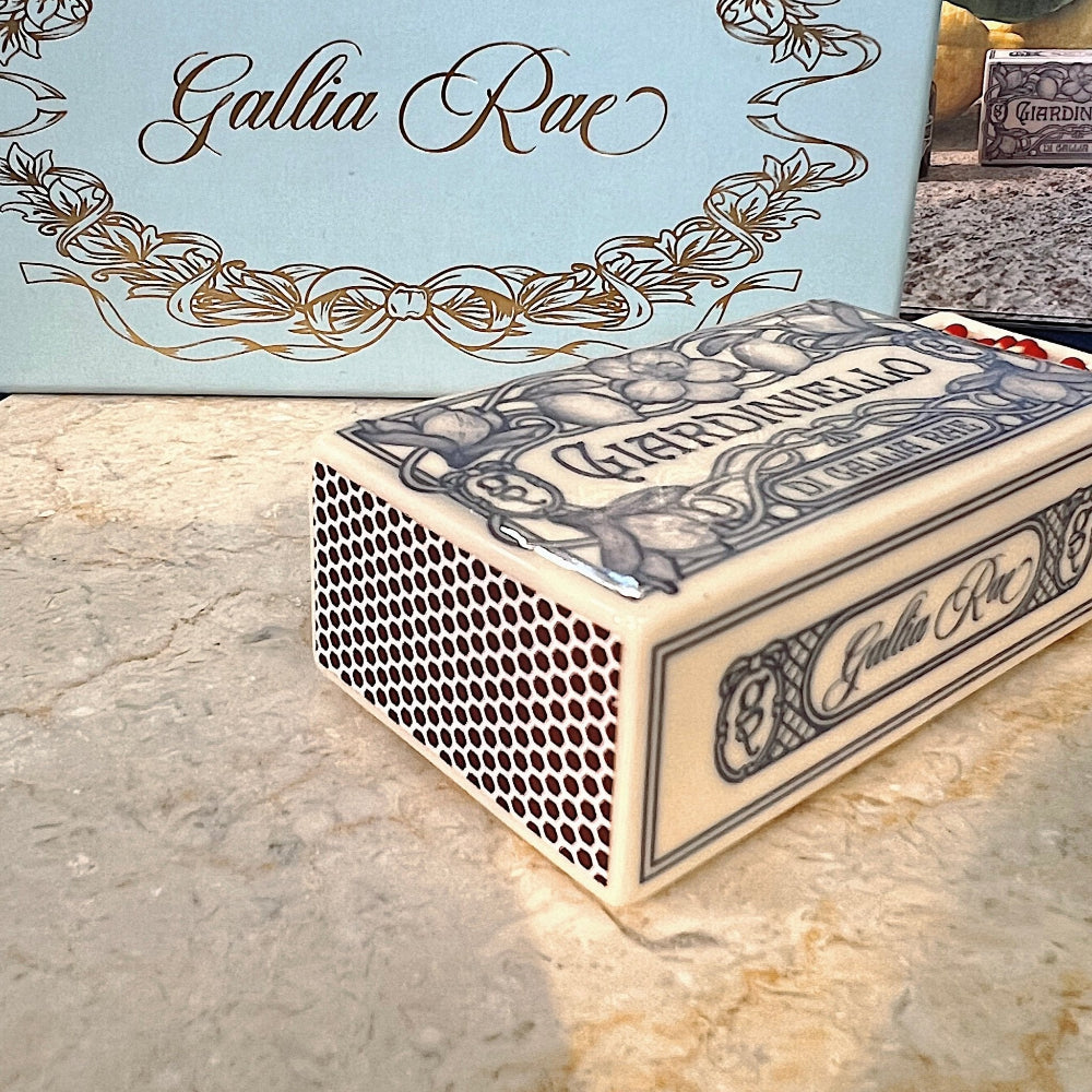 Gallia Rae stoke-on-trent handmade ceramic matchbox 