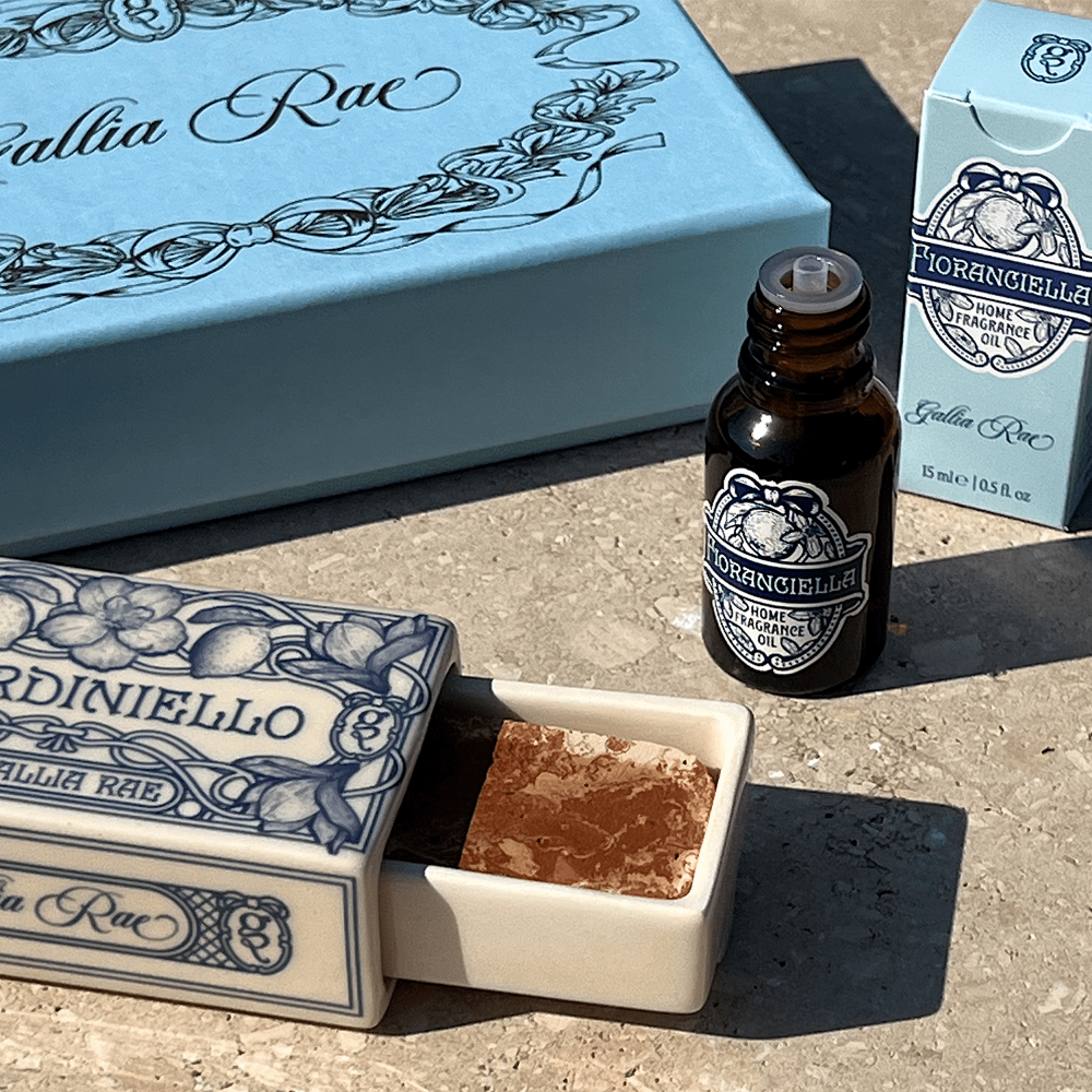 Gallia Rae Fioranciella fragrance oil inspired by Neapolitan pastiera and orange blossom
