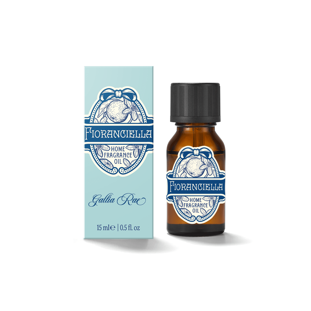 Fioranciella home fragrance oil bottle and packaging on a white background