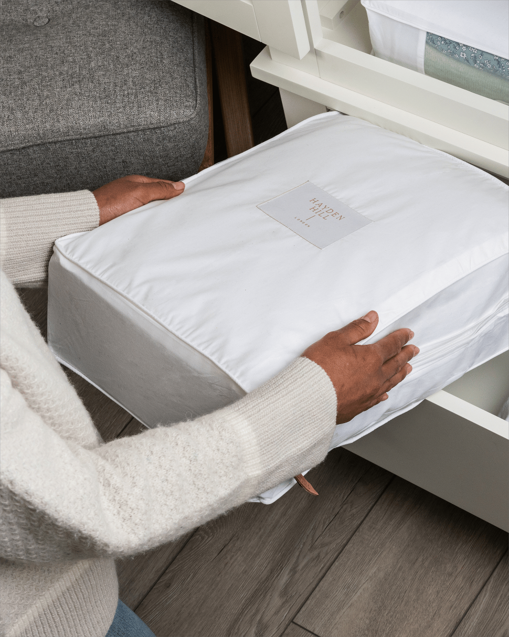 storage bag in bedroom furniture chest of drawers
