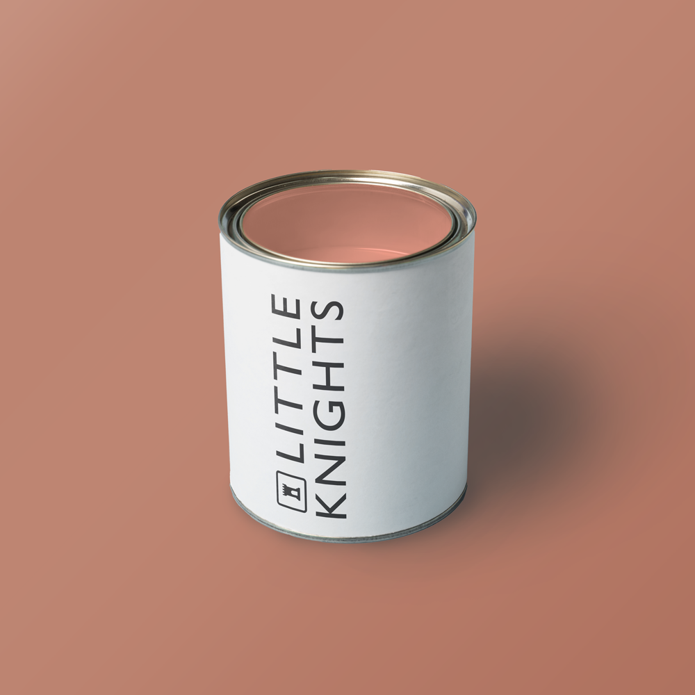 Little Knights Baked Clay burnt red paint