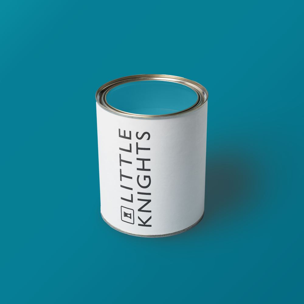 Little Knights Cerulean Isles warm smoky blue paint