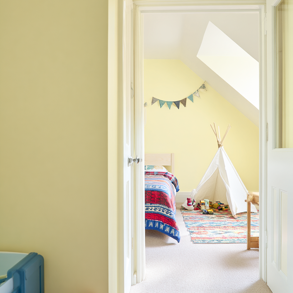 Little Knights Hazy Sunshine yellow interior paint