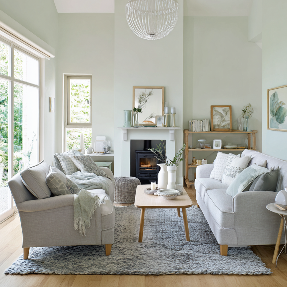 Little Knights Lichen neutral green grey paint with blue undertones