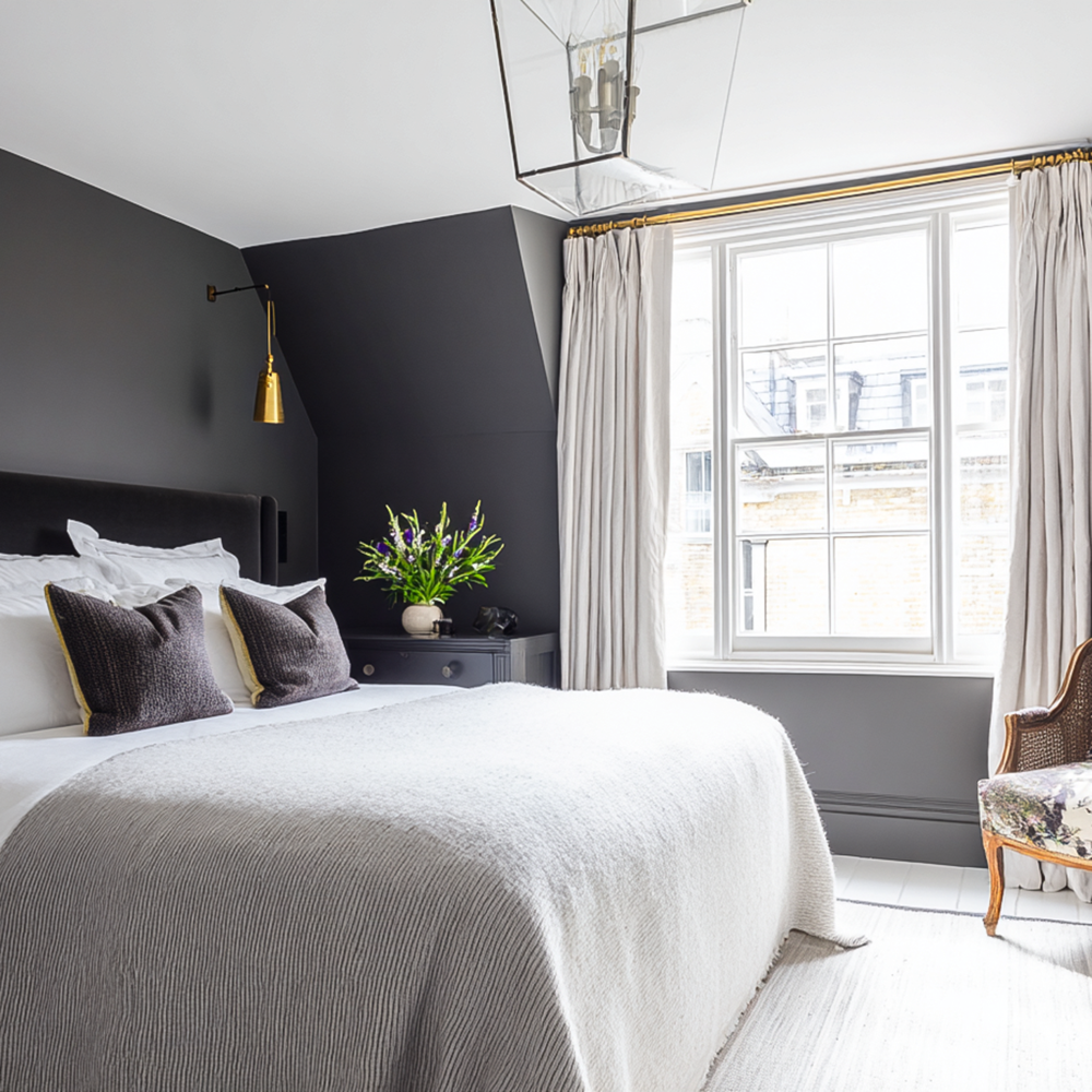 Little Knights Soot dark charcoal interior paint
