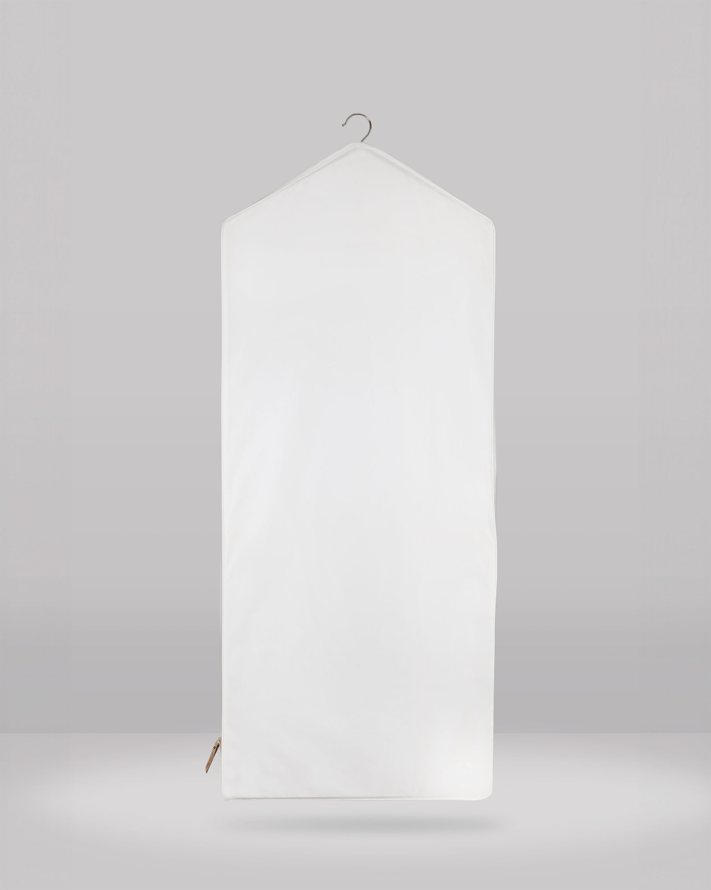 White long clothes cover on a gray background