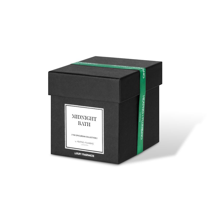 Black box with 'Midnight Bath' label on a white background