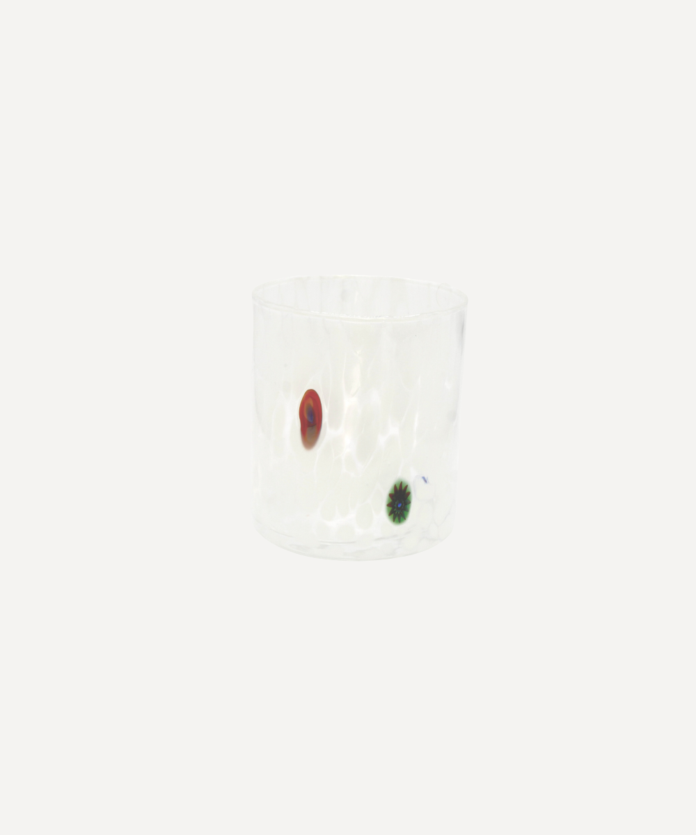 Murano Glass Tumbler white