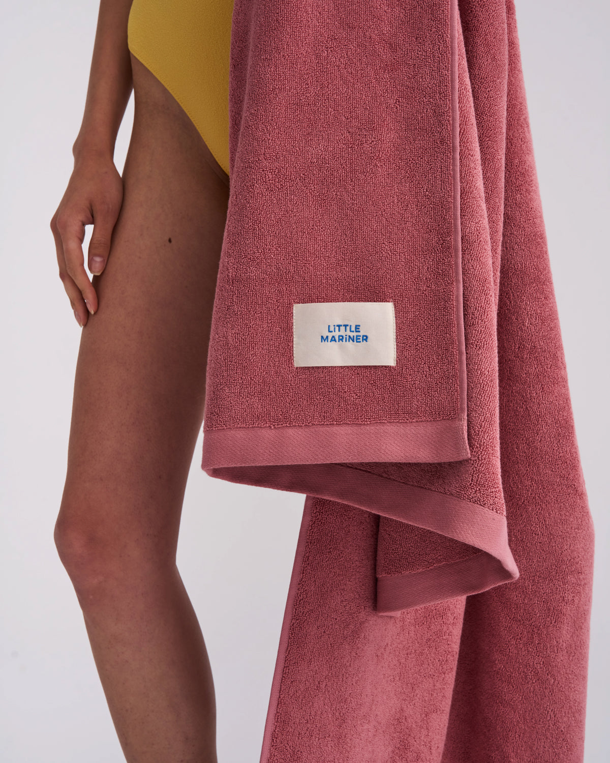 600 GSM dusty rose cotton towel designed in London