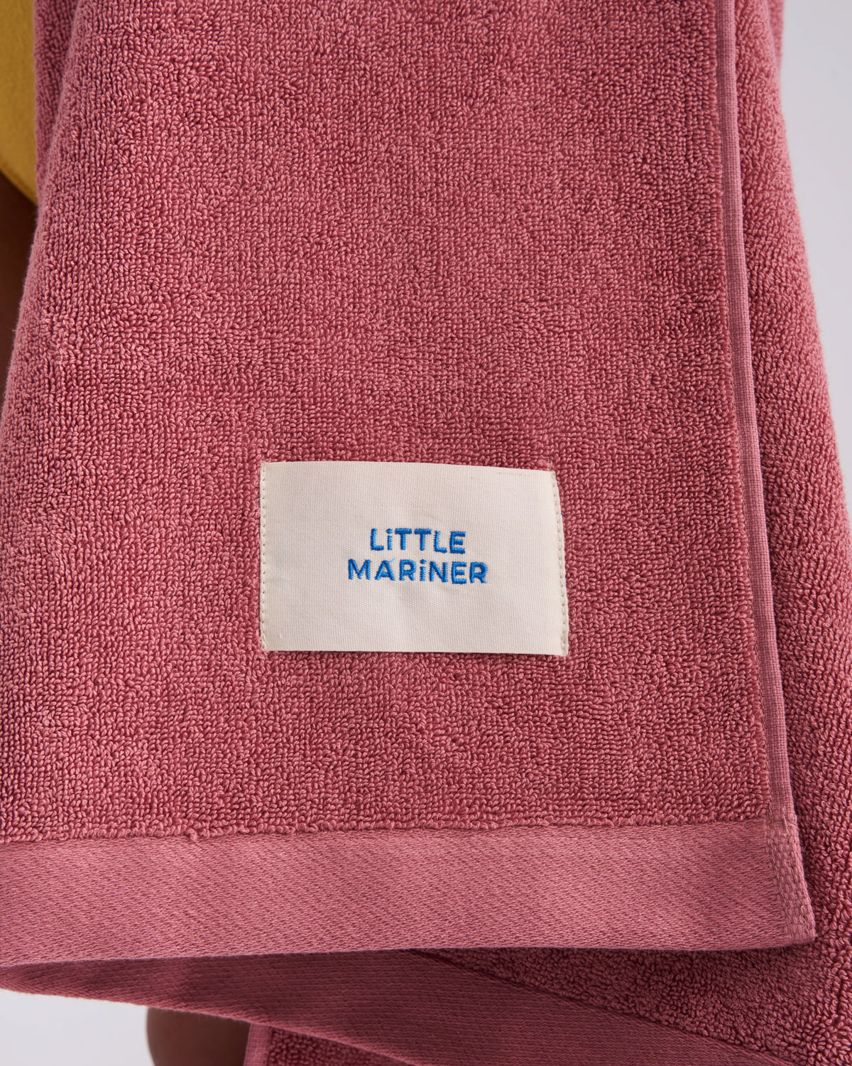 Organic cotton dusty pink towel ethically made in Portugal