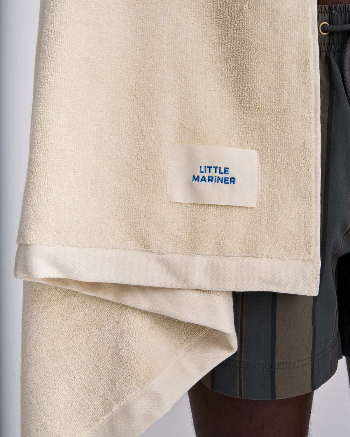 600 GSM off-white cotton towel designed in London