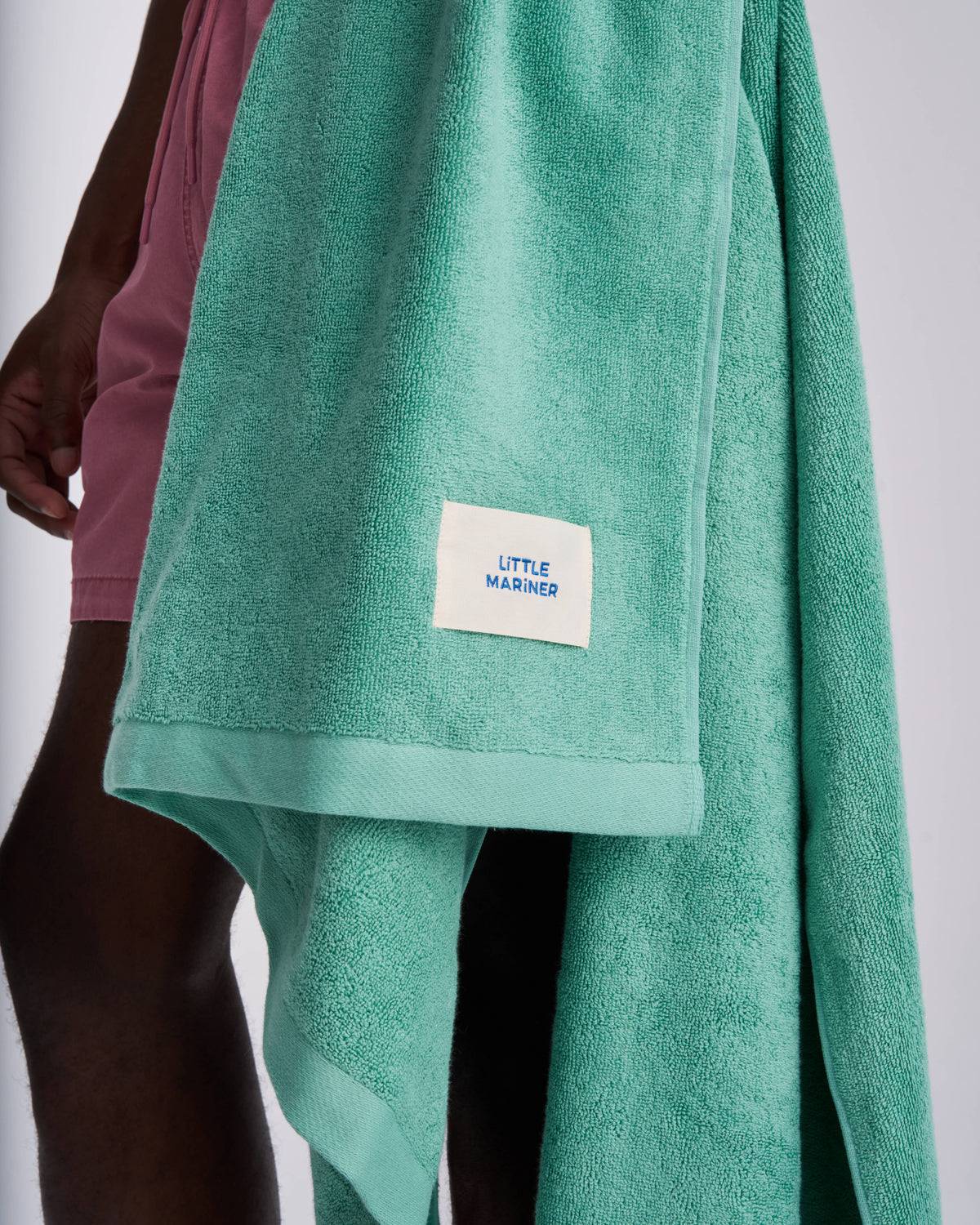 600 GSM sage green cotton towel designed in London