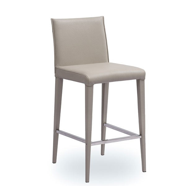 Concrete bar stool colour grey on a white background