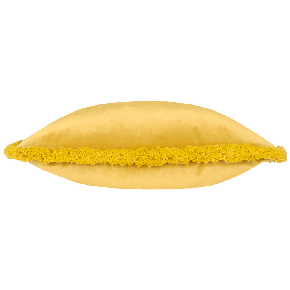 Freya Velvet Cushion Ochre