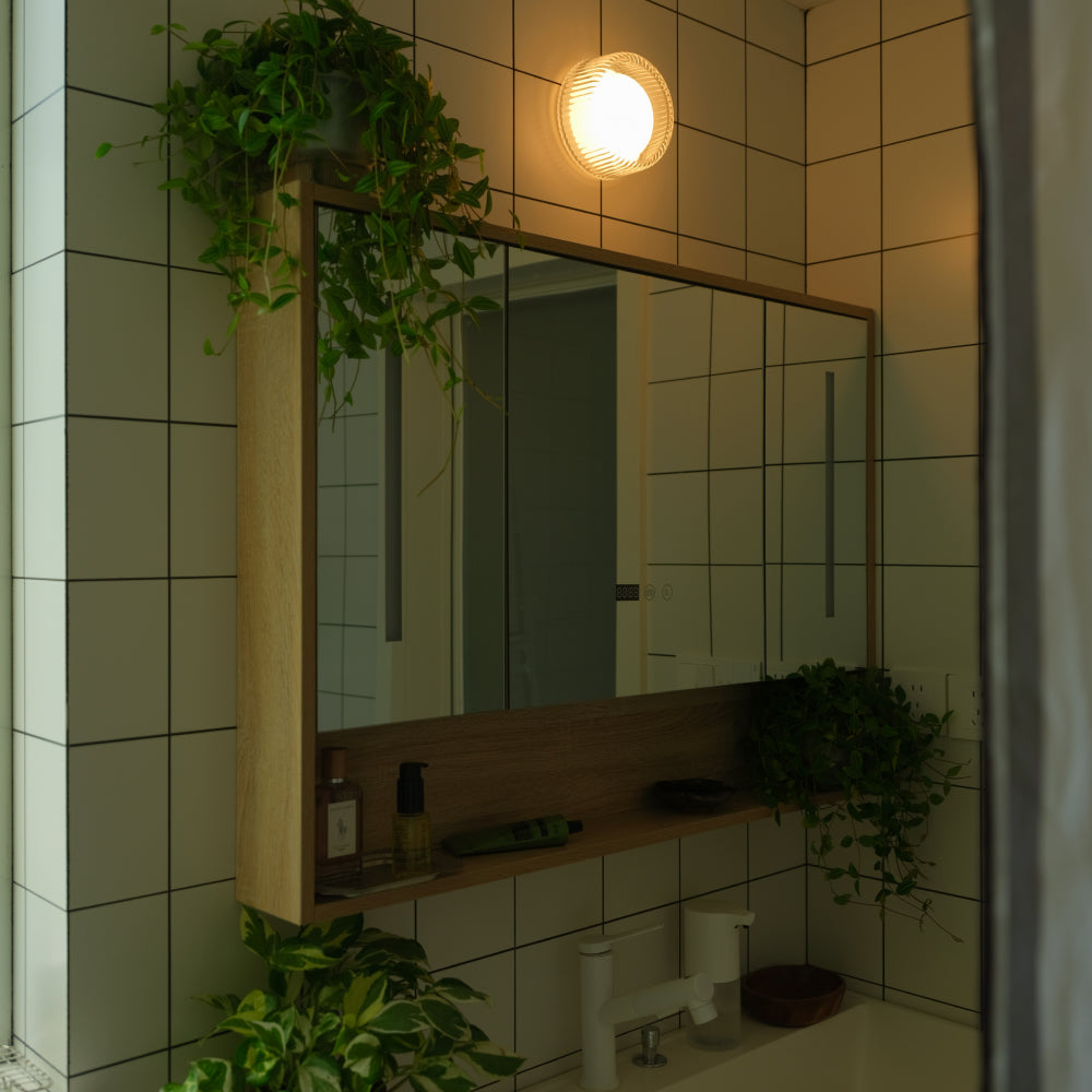 Tala Firth flush-mounted glass wall light