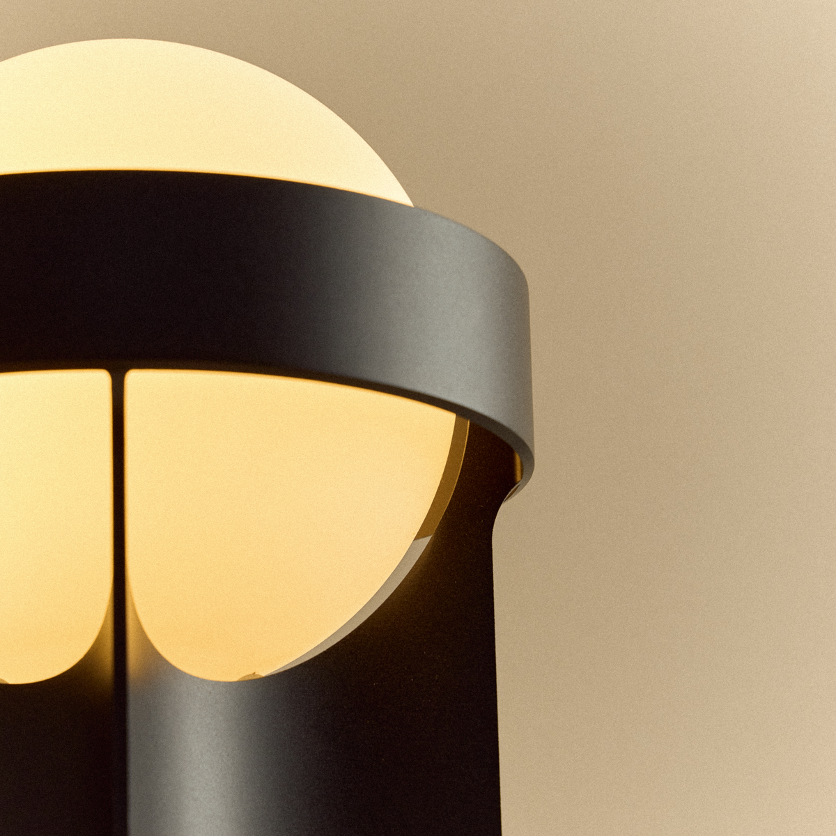 Tala Loop Dark Grey bedside lamp with warm dimmable light
