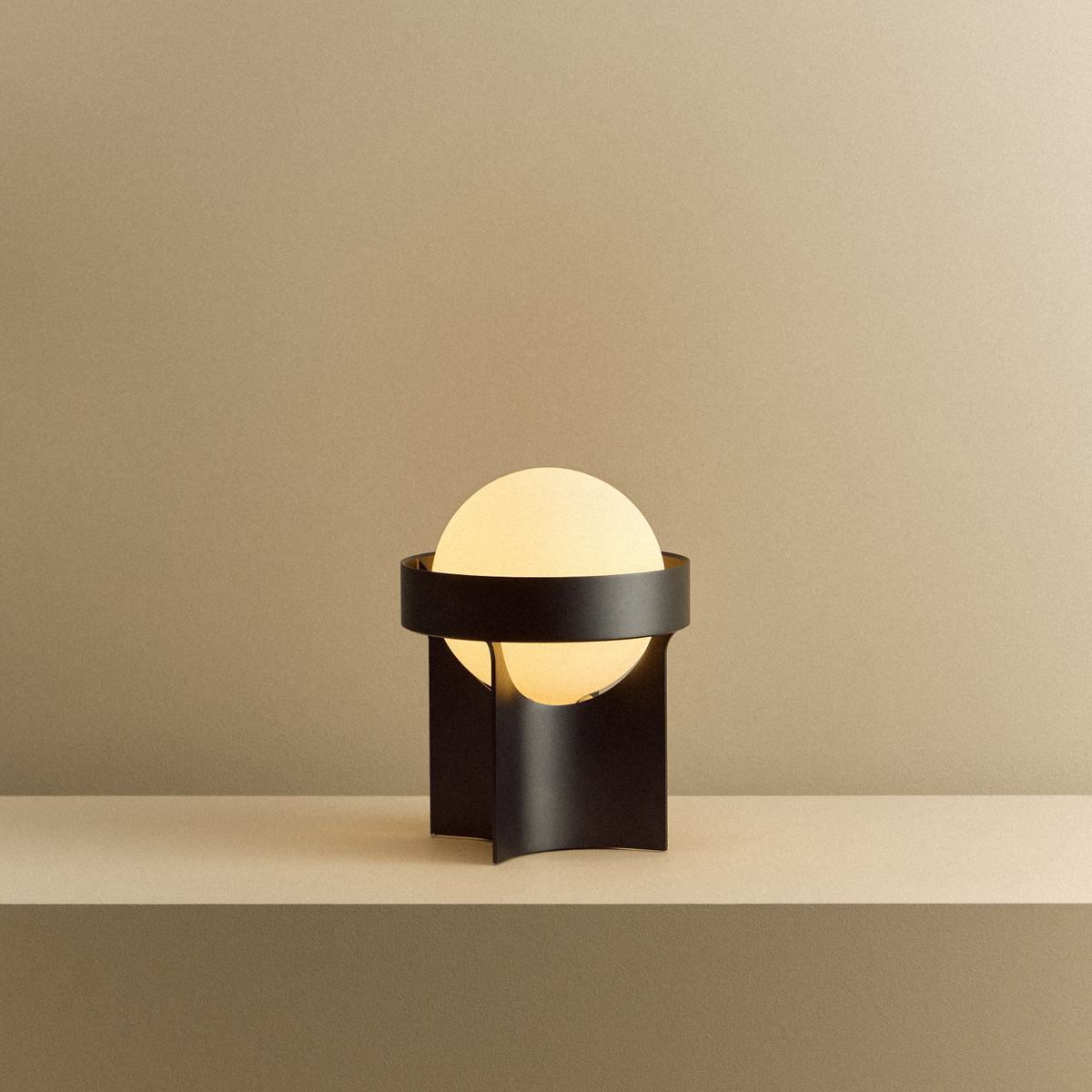 Tala Loop Table Lamp in Dark Grey with Sphere IV bulb