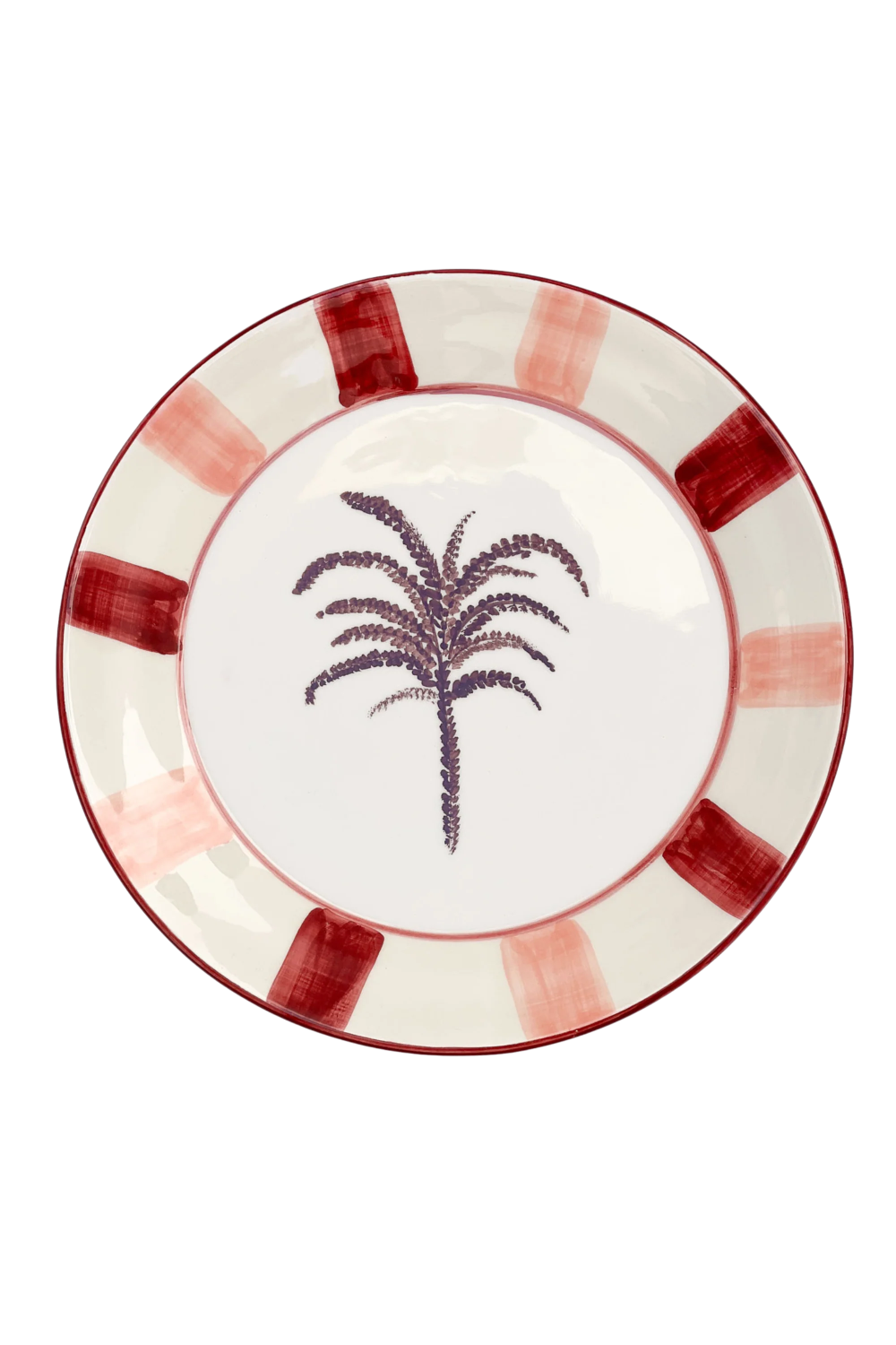 Set of two Palmera ceramic serving plates handmade in Valencia, Spain